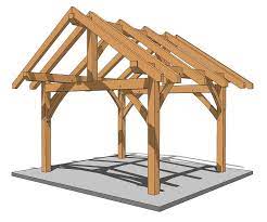 14x12 post and beam plan timber frame hq