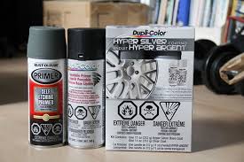 Spray Paint Alloy Wheels In Hyper Silver