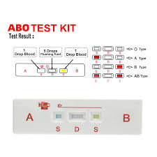 abo easy using home blood type test