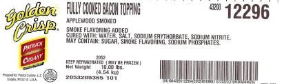 smithfield bacon topping recall