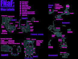 SECURITY BREACH LABELED MAP | Five Nights At Freddy's Amino