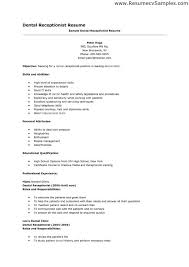 Medical receptionist CV template  job description  resume  sample     VisualCV