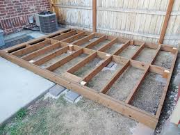 Last week we built a floating deck in our backyard! Build A Floating Deck 13 Steps With Pictures Instructables