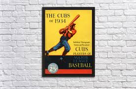 1934 Chicago Cubs Program The Dinger