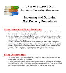 Sop Incoming And Outgoing Mail Delivery Procedures