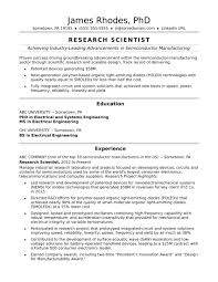 Resume Researcher Resume