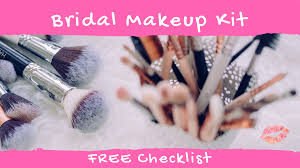 bridal makeup kit checklist