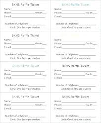 Free Raffle Ticket Templates Download Ready Made Sports