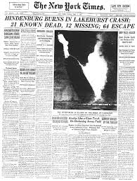 Hindenburg Burns In Lakehurst Crash 21 Known Dead 12