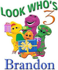 Details About Look Whos Barney And Friends Birthday Shirt Name Age