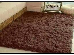 fluffy carpets 5 by 8 brown from