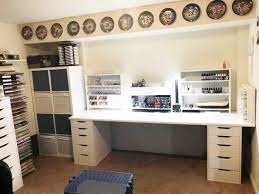 I store paper, envelopes and the office supply things in there. The Best Ikea Craft Room Tables And Desks Ideas Jennifer Maker