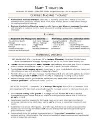 Free to download and print. Massage Therapist Resume Sample Monster Com