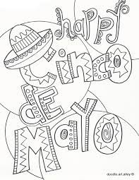Here we have a beautifully illustrated set of cinco de mayo colouring pages. Cinco De Mayo Coloring Pages Doodle Art Alley