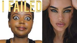 black tries femme fatale makeup