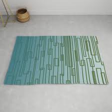 design blocks on blue blue blocks rug