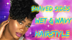 The range of short hairstyles for wavy hair is incredibly wide and allows any woman to project her individual fashion style effortlessly. Wet Wavy Hair With Short Hair And Shaved Sides Pt2 Youtube