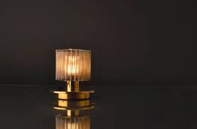 sun table lamp gold silver