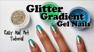 glitter grant gel nails with loose