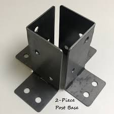 two piece post base brackets for 6 x 6