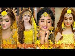 mehndi makeup and hairstyles for bride