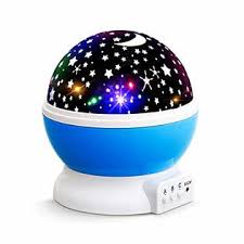 Urhome New Generation Baby Night Lights For Kids Lizber Starry Night Light Rotating Moon Stars Projector 9 Color Options Romantic
