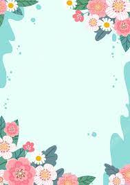 creative flower page border and