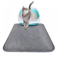 double layer cat litter mat kitty