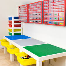 diy lego desk with ikea trofast bin