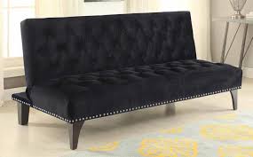 Black Velvet Sofa Bed By Coaster