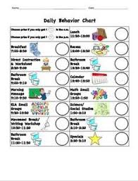 Behavior Chart Kids Preschool Behavior Behaviour Chart