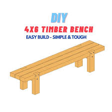 Diy 4x6 Garden Timber Bench Plans Easy