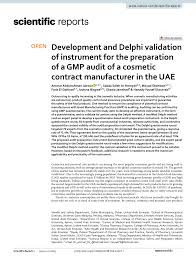 gmp audit of a cosmetic