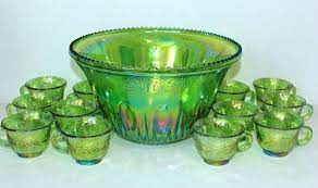Indiana Carnival Glass Punch Bowl