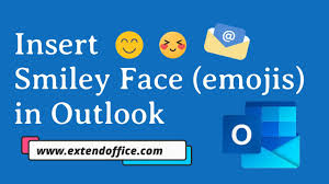 insert smiley face emojis in outlook