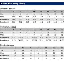 Adidas Nba Jersey Size Chart Refer To The Swingman Depop
