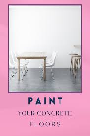 paint a concrete floor and make it look