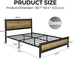 adorneve queen size bed frame with