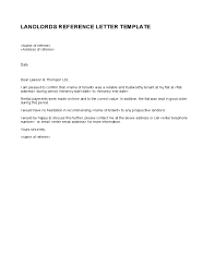 Simple Landlord Reference Letter Template Letter Templates