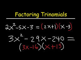 Factoring Trinomials Ax2 Bx C By