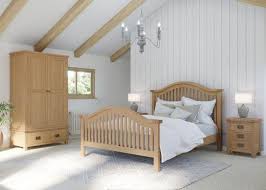herie rustic oak curved king size