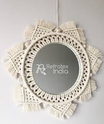New Design Of Macrame Mirror And Wall Clock