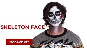 skeleton face makeup tutorial