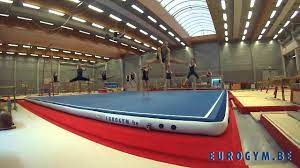 first inflatable gymnastic air floor