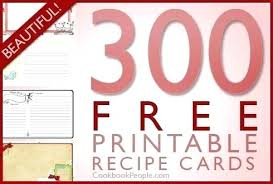Refreshing Printable Recipe Cards For Free Christmas Card