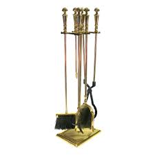 vintage deco style solid brass fire