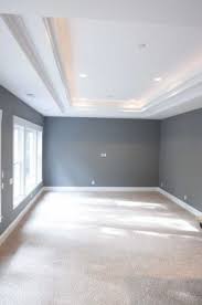 Light Gray Living Room Cream Carpet