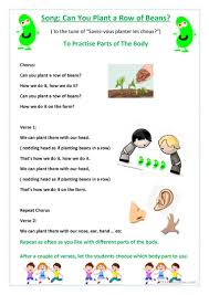 Key is the group of notes that your song is made up of. Song To Practise Parts Of The Body English Esl Worksheets For Distance Learning And Physical Classrooms