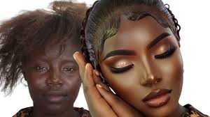 melanin dark skin bridal makeup bridal