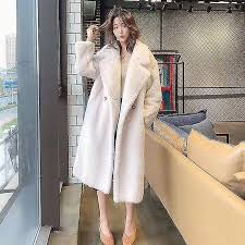 Faux Fur Warm Long Coat Long Sleeve